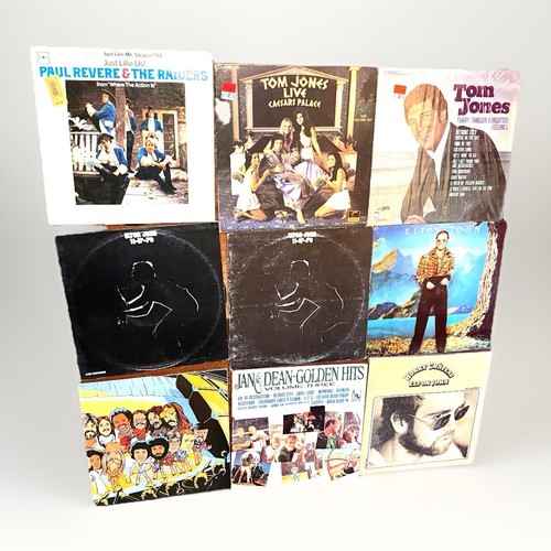 Vinyl Record Lot of 9 Elton John, Tom Jones, Jan & Dean, Paul Revere LPs GREAT!