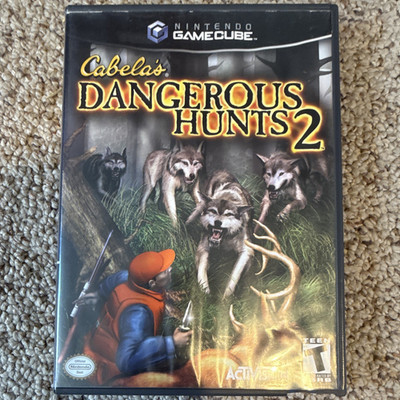Cabela's Dangerous Hunts 2 Nintendo GameCube Manual/Case Shooter T NTSC 2005