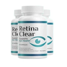3-Pack Retina Clear Capsules, RetinaClear Supports Eye Health - 180 Capsules