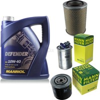 MANN-FILTER Inspektionspaket 5L Mannol Defender 10W-40 FüR Vw Transporter Iv
