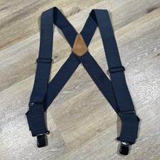 Duluth Trading Co Men's Blue Adjustable Clip 2" Wide Heavy Duty Suspenders