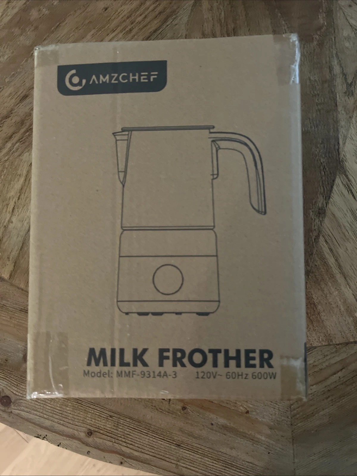 🥛 AMZCHEF Electric Milk Frother 600W – Model MMM-9314A-3