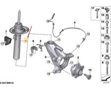 BMW X1 U11 Stoßdämpfer vorne links 31306889471 NEU ORIGINAL