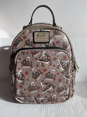 Star Wars Ahsoka Tano I Am No Jedi Tattoo Loungefly Mini Backpack AOP