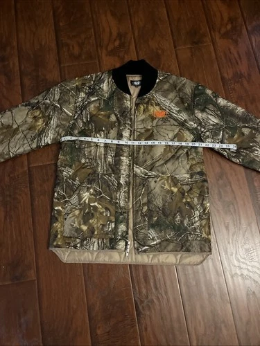 Wu Wear Real Tree Quilted Bomber Jacket Size Medium New Without Tags Rare DS 90s video thumbnail