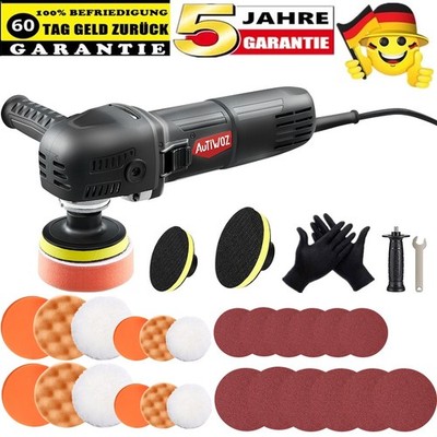 AUTIWOZ Mini Auto Poliermaschine 6 Geschwindigkeit Polierer Poliergerät 75/100mm