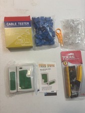 RJ45 Pass Through Networking Crimp Tool Kit Cat5/6 Crimping