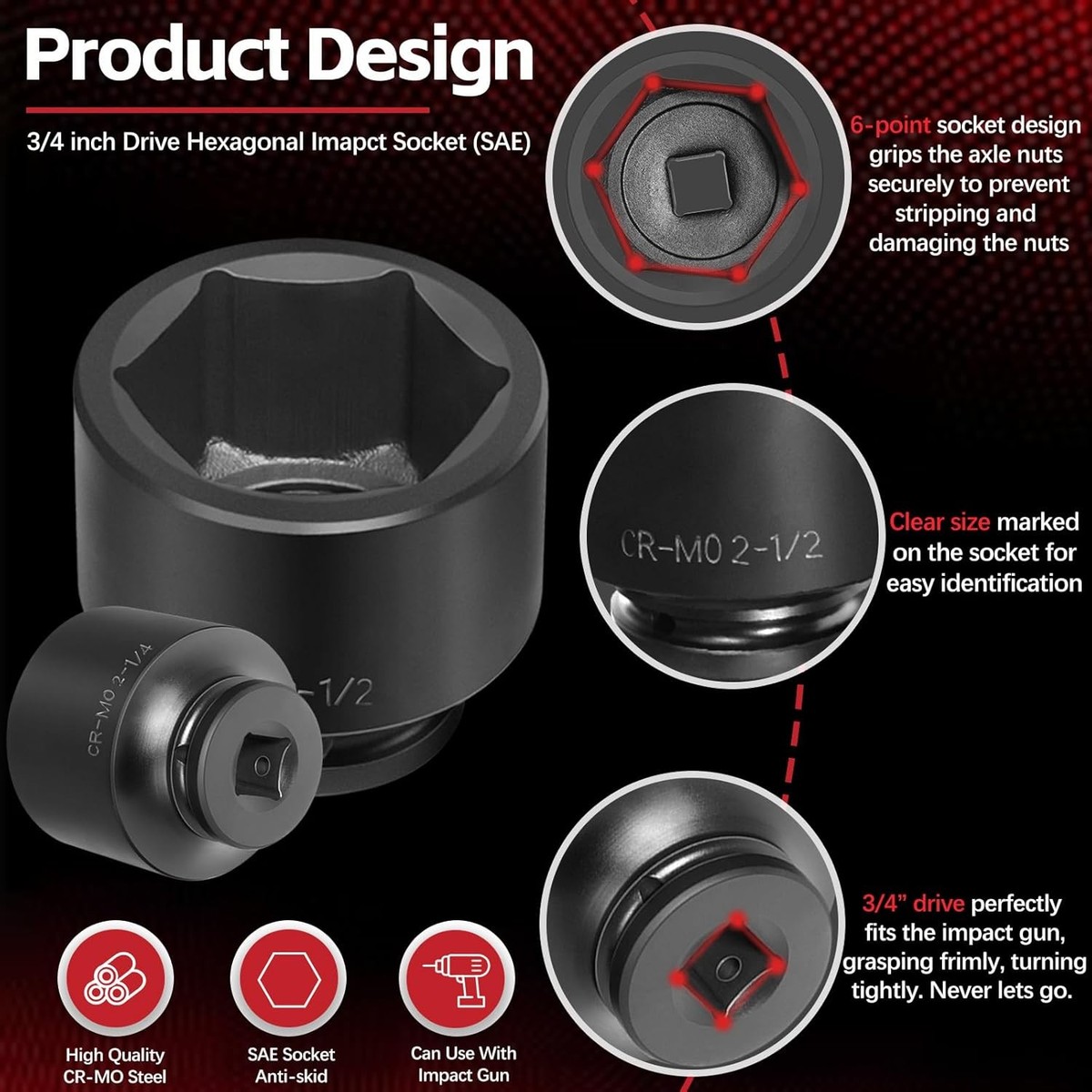 Large Size Socket Setnull