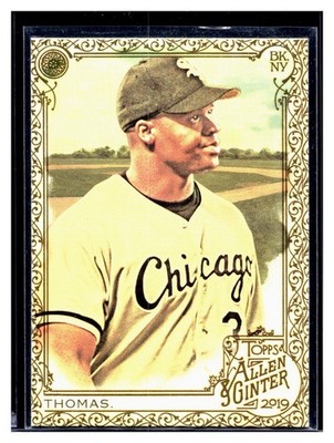 2019 Topps Allen Ginter Hot Box Gold Border Parallel SP Frank Thomas Chicago MLB