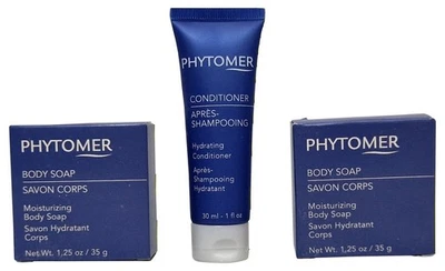 PHYTOMER Hydratante Corps Savon 35g 35.5ml Après-shampoing 30ml Paquet De 3 - Photo 1/4