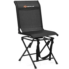 Goplus Folding 360° Silent Swivel Hunting Chair Blind Chair All-weather Outdoor