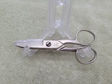 Vintage 1960's Wiss  Electrician Scissors  Bell System C 5.25" Long w/File Edge