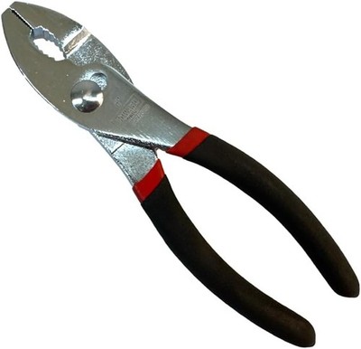 Edward Tools Slip Joint Pliers 6  - Heavy Duty Carbon Steel with Rubber Grip H