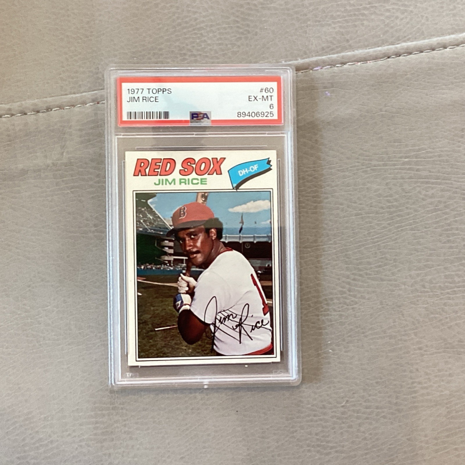 1977 Topps Jim Rice #60 Boston Red Sox PSA 6 EX-MT Baseball Card