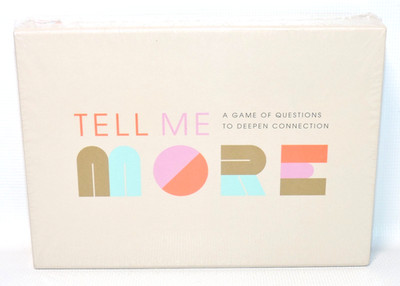 Tell Me More Conversation Starter Game Questions to Deepen Connection w 52 Cards