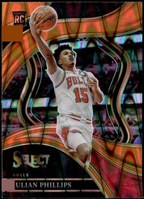 2023-24 Panini Select #289 Julian Phillips Orange Tectonic Prizms Rookie E1