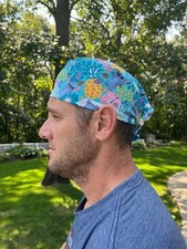 LILO and stitch Hawaii skull scrub surgical OR hat surgery cap mens
