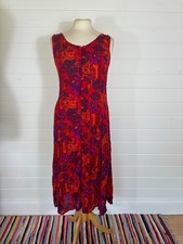 VINTAGE PH0OL DRESS 90'S LACE UP BACK CRINKLE FABRIC