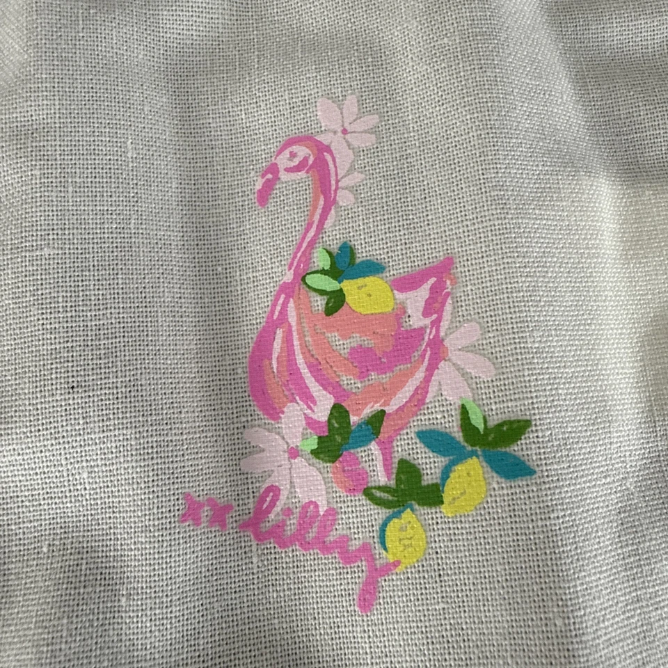 Набор коктейльных салфеток Lilly Pulitzer из 4 предметов с принтом ананас фламинго цветочный - Изображение 4 из 4