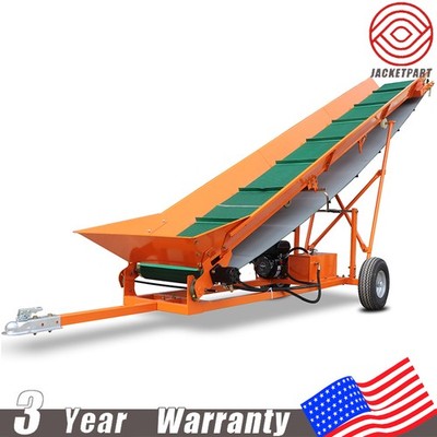 Firewood Conveyor 19.7''W Lifter Elevator 6.5HP Gasoline Powered w/ B&S Engine