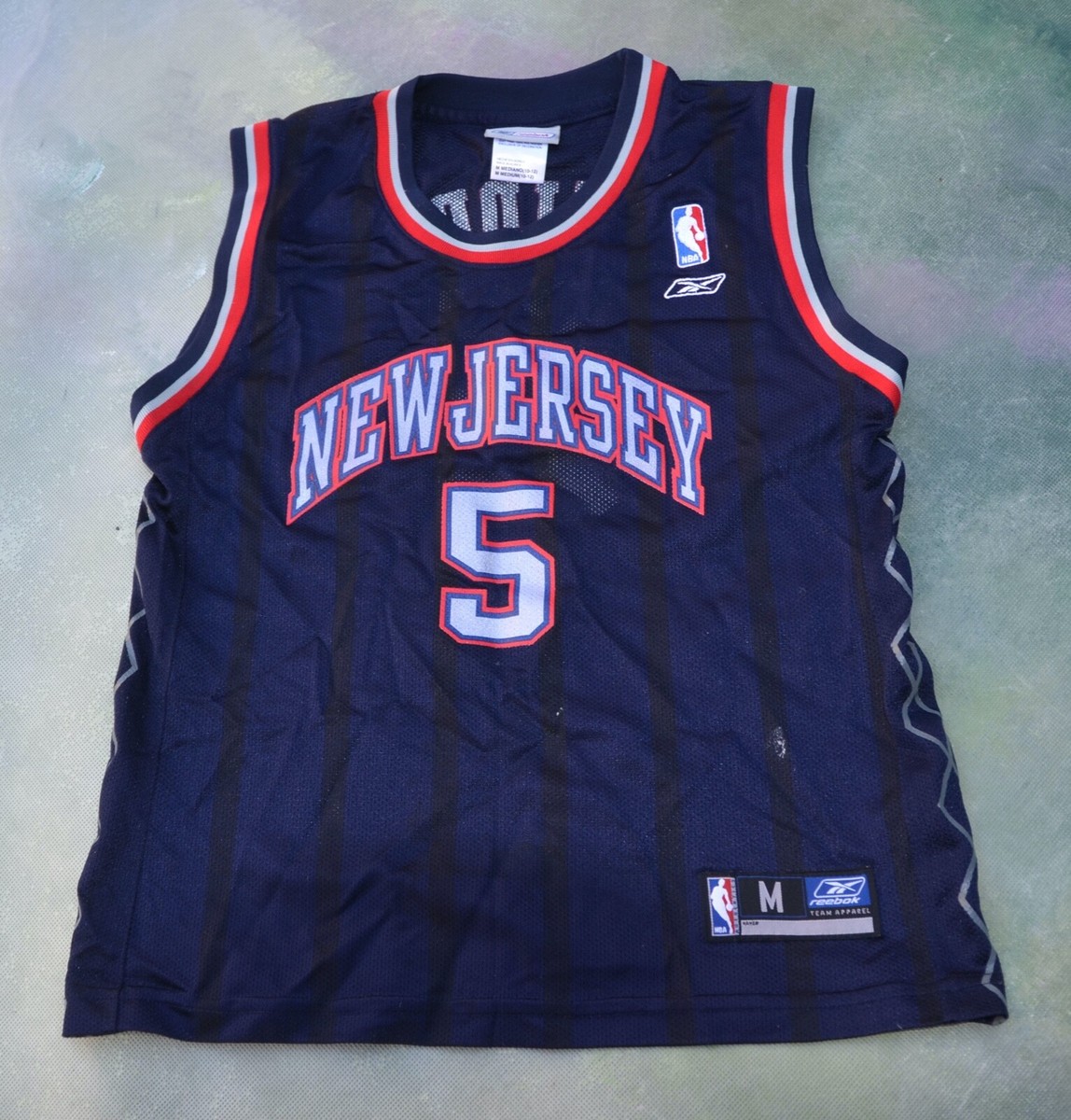 希少品 Reebok NBA NETS 5 KIDD Jersey Kids L Reebok JASON KIDD No. 5 NEW JERSEY NETS (Youth LG) Jersey | eBay