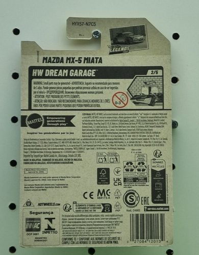 Hot Wheels - Mazda MX-5 Miata - HW Dream Garage - 1:64 - RLS 2025 - Long Card - Picture 4 of 4