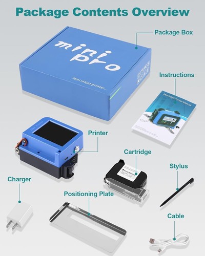 Ultra-Portable Handheld Inkjet Printer: Text, Date, QR Code, Barcode, Logo, ... - 第 8/24 張圖片