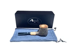 Pipa Ascorti Sand Gold With Flock Stand Up - Handmade In Cucciago - Como (Italy)