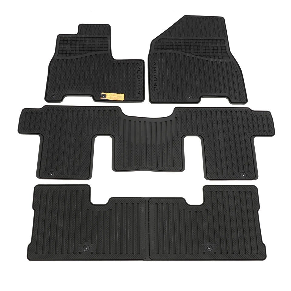 Alfombrillas delanteras y traseras premium para todo clima 15-18 Kia Sedona A9013 ADU02 OEM NUEVAS Foto 2 de 3