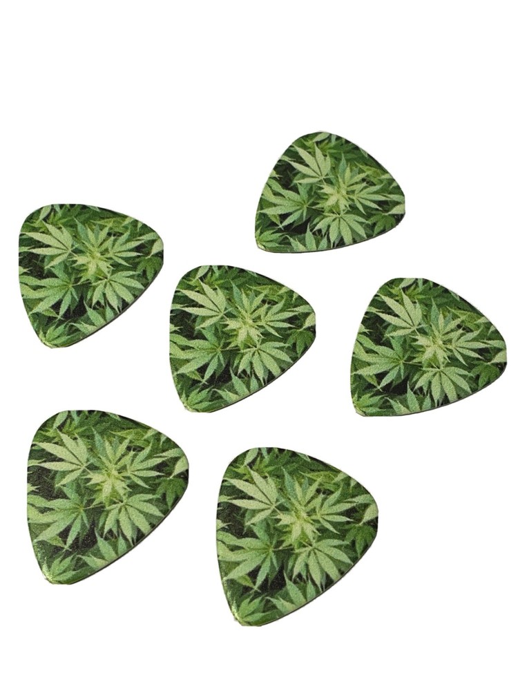 guitar picks ( 24 Count ) Fender Style Cannabis Design,  FREE SHIPPING!
