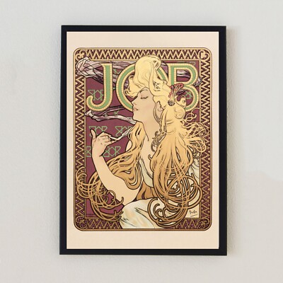 Jugendstil 1897 Vintage Alphonse Mucha Poster Retro 7x5 Wohndeko Wanddruck