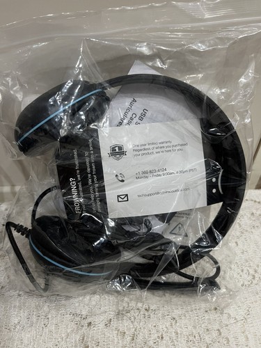 2X Cyber Acoustic Headset USB Both Include Their Own Mic For PC & Mac AC-5008 - Picture 2 of 7