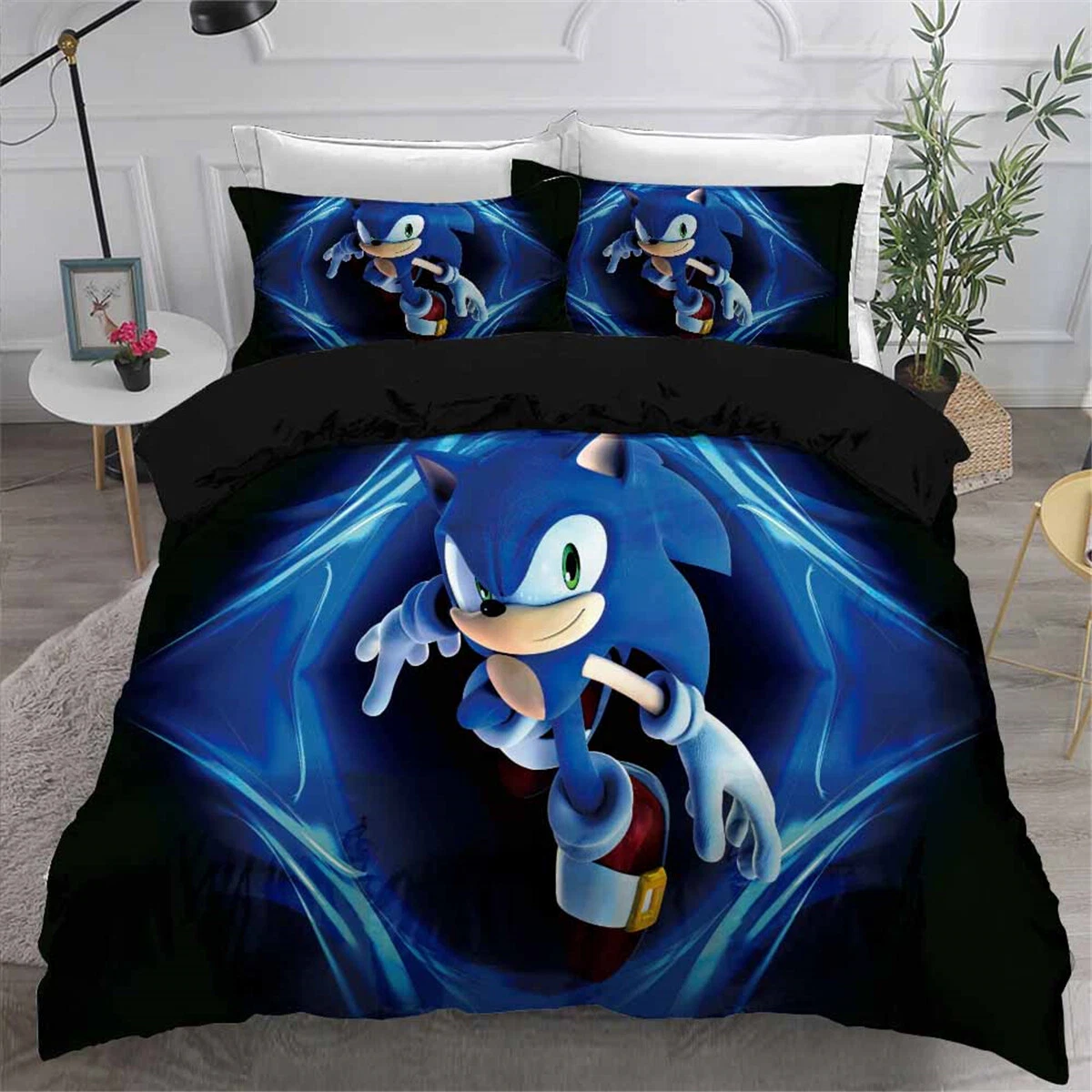 Sonic The Hedgehog Single Double Queen King Bed Quilt Doona Bedding Set