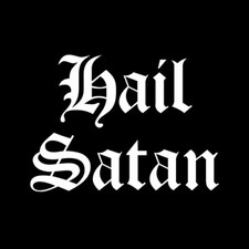 Hail Satan Vinyl Sticker Decal - satanic lucifer occult car window