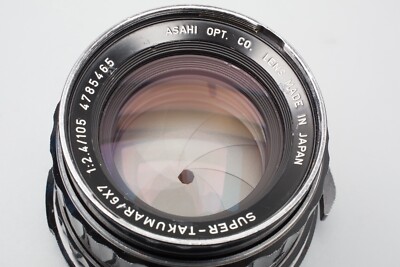 Pentax 6x7 SMC 105mm f2.4 f/2.4 Lens, Takumar 6x7 67 For Pentax 67