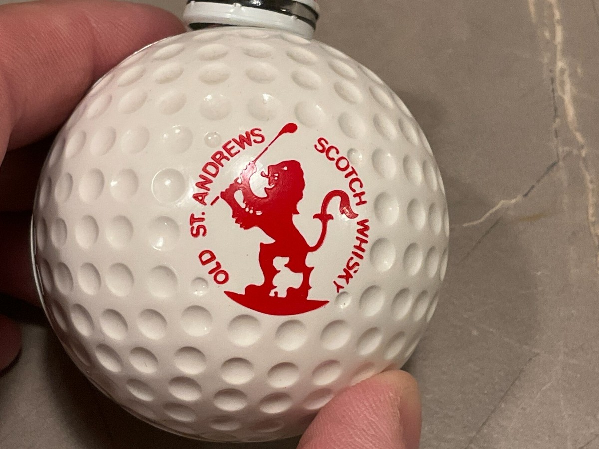 Miniature Scotch Whiskey Vintage Old St Andrews Golf Ball