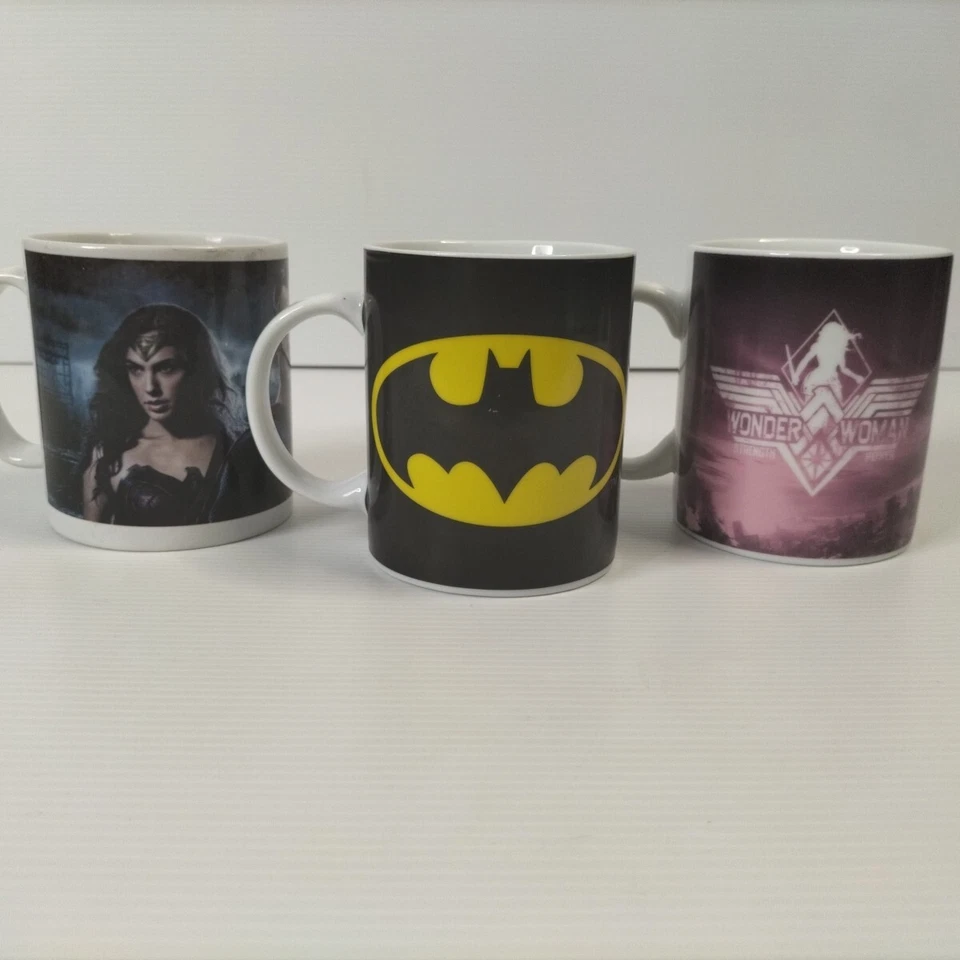 DC Comics Mug Bundle – Batman, Wonder Woman, Batman v Superman – Ceramic Coffee - image 2 of 4