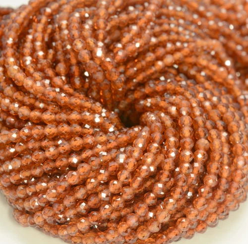 2 MM HESSONIT GRANAT EDELSTEIN KLASSE AAA MIKRO FACETTIERT RUND LOSE PERLEN 15,5 ZOLL - Bild 4 von 4