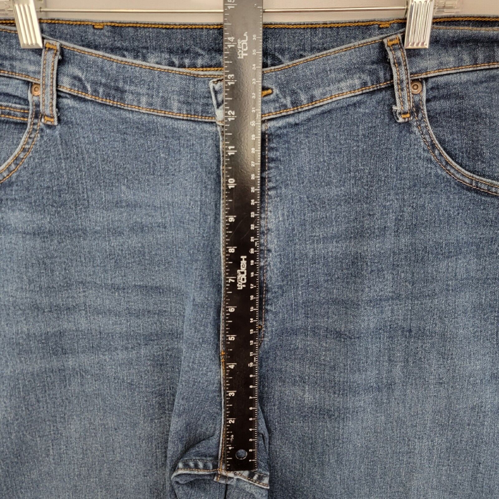 Wrangler Jeans Men's 42x30 Blue Flat Front Regula… - image 12