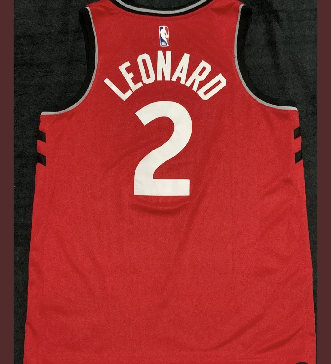 NBA Raptors 2 Kawhi Leonard White Red 2019 City DNA Swingman Men