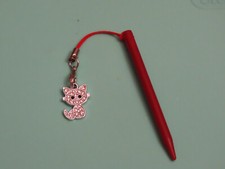 3DS Stylus BeDazzle Kitty Charm - Stylus  Charm for Nintendo DS Gaming System