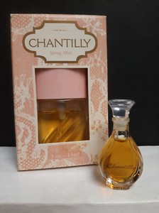 Lot of 2 Chantilly by Dana .5 oz Purse Spray & Miniature Perfume Mini Sample