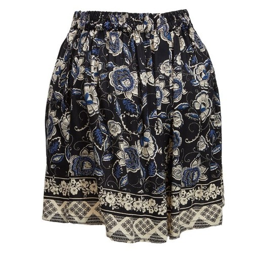Angie Women's Shorts Size M Multicolored Floral Elastic Waist - Picture 2 of 5