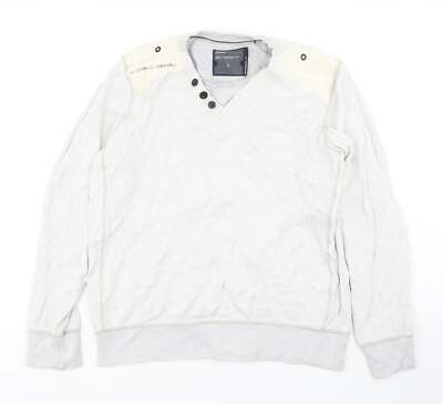 NEXT Herren Sweatshirt grau Baumwollmischung Größe L