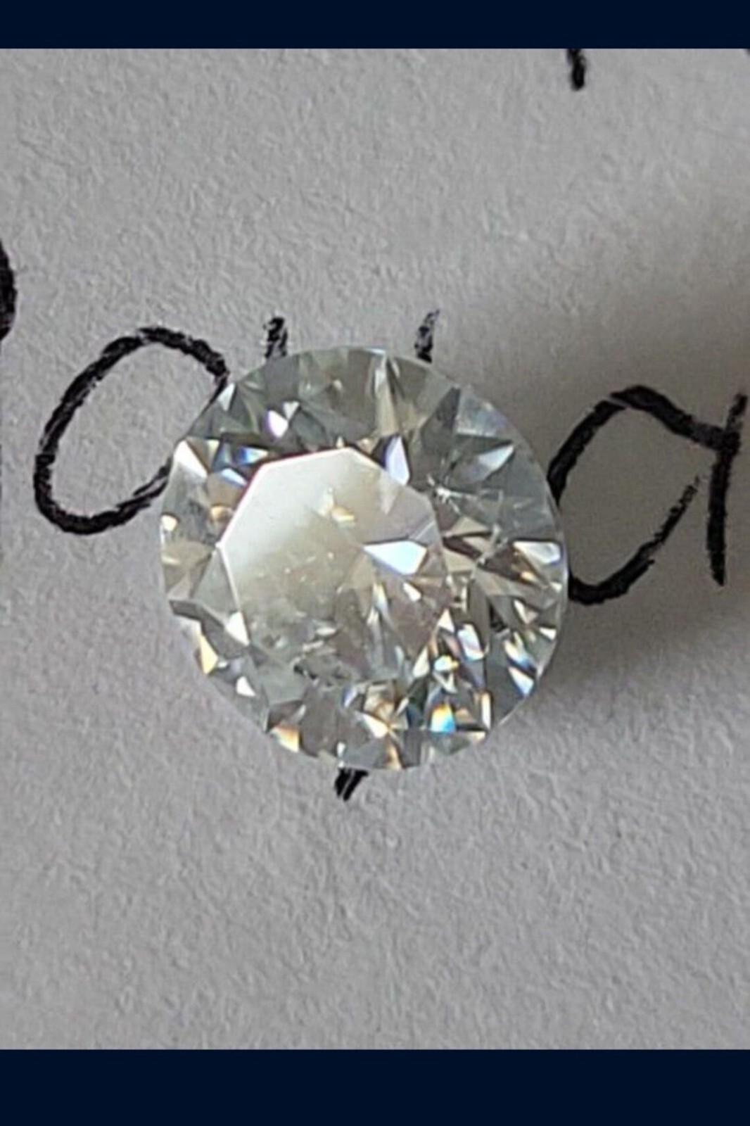 White Rounded Diamond 2 CT Pair Natural White Diamond 6.50 MM Round Cut VVS1 D Grade IDGL ...