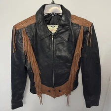 Leather Jacket Women's Vintage Rare Size XL FMC Rangewear Measurements Below GC