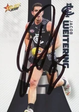 Signed 2022 Carlton Blues AFL Select Footy Stars Card - Jacob Weitering