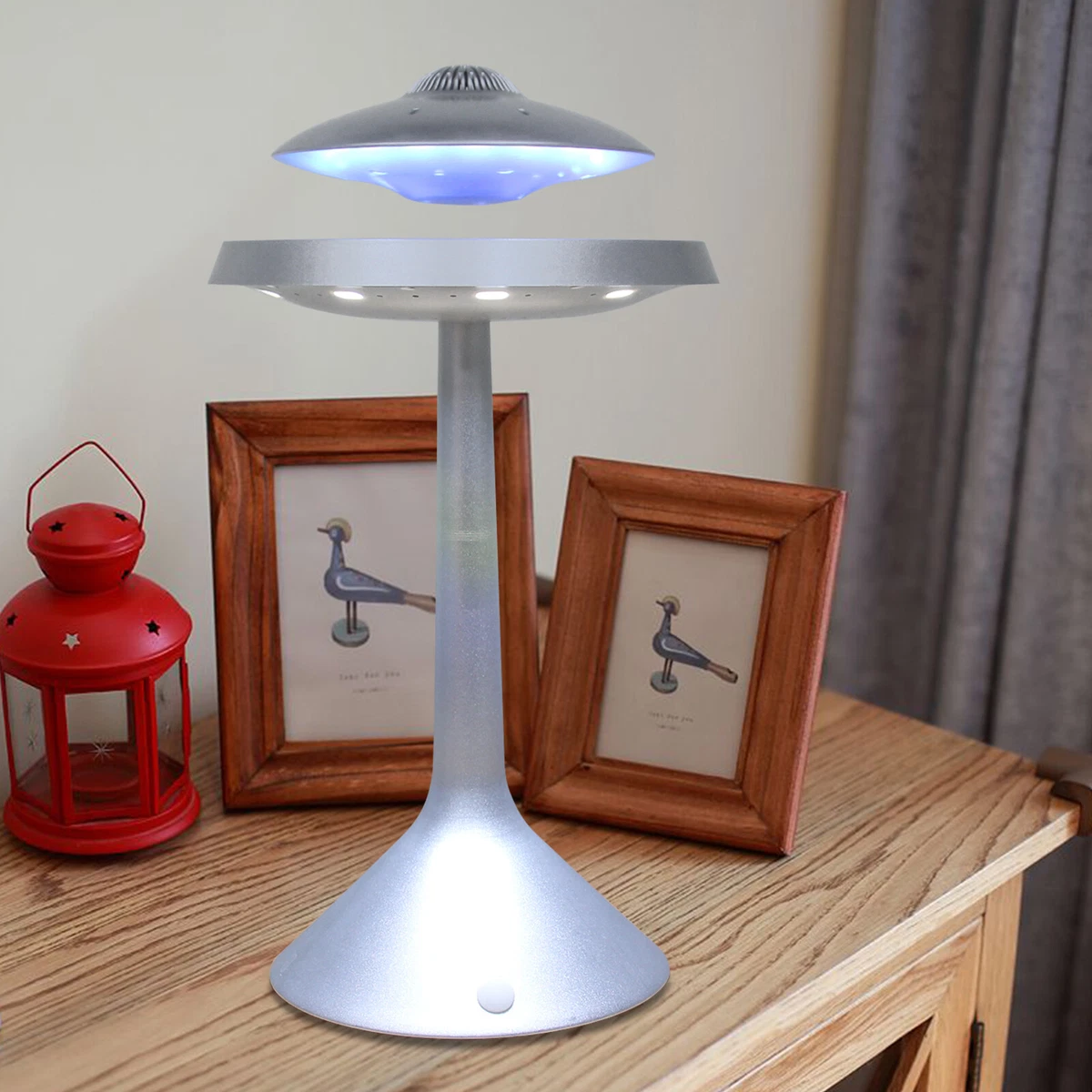 Magnetic lamp speaker on sale table