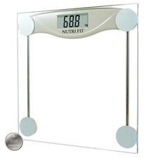 NUTRI FIT Digital Bathroom Scale Ultra-Accurate  0.2 lb 330 lb Capacity Gray
