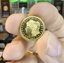 1964 Cook Islands Morgan Dollar Gold Coin - 1/10 oz of .24 Gold-Official Coin 2459.50 per troy oz